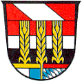 Im Wappen des Marktes Hohenburg finden sich die heraldischen Farben der Diepoldinger: rot, silber, schwarz.