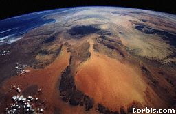 Die Wüste Murzuk im Satellitenbild