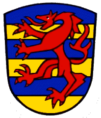 Das Wappen der Stadt Marxheim fhrten frher die Grafen von Lechsgemuend.