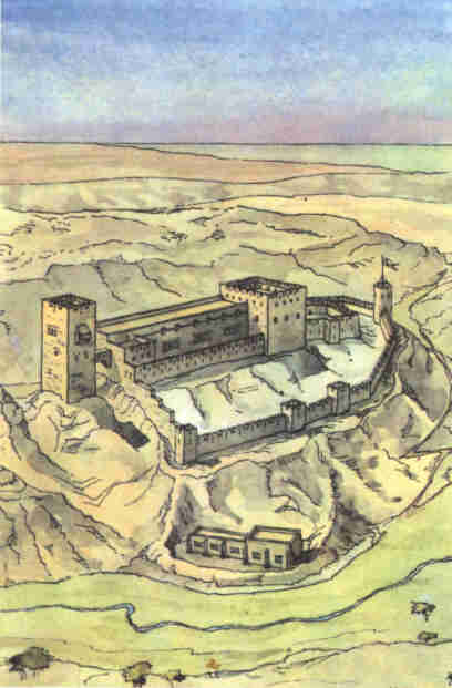Rekonstruktion von Burg Montfort